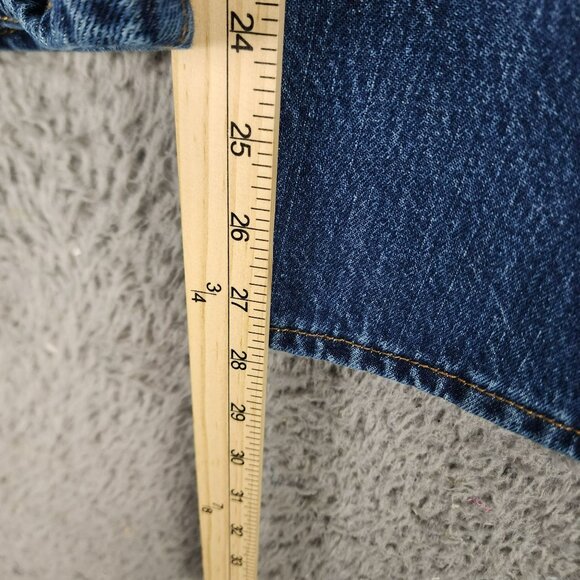 Levis Jeans Mens 38x29 501 Med Wash Cotton Mid Rise Button Fly Classic Straight - Picture 7 of 16